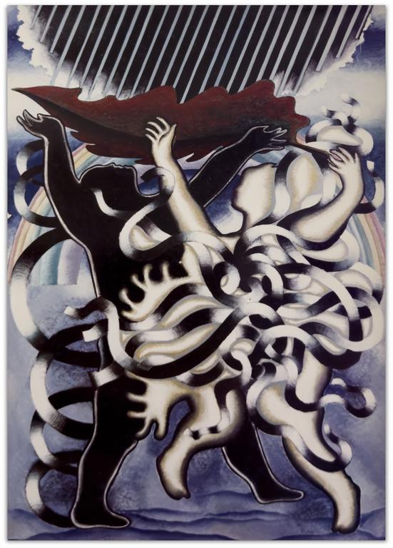 Catalogue raisonné, Claude Grobéty, Adam et Eve chassés du Paradis - circa 1968-1969