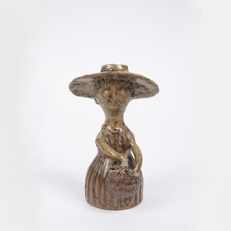 Jacqueline Lerat, Femme au chapeau ovale (Bouquetière), 1954