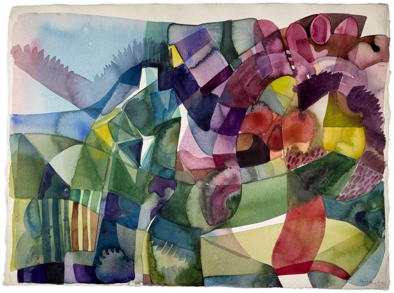 Catalogue raisonné, Adolphe Deville, Champs de lavande, 1974