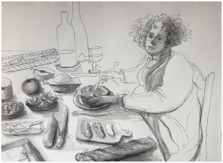 Claude Grobéty, Apéro et la soupe pour L. - 2015