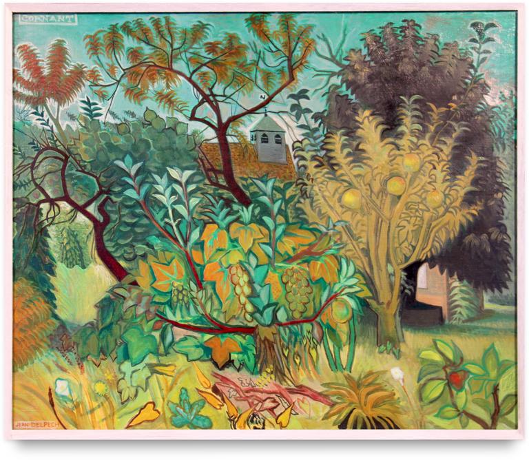 Catalogue raisonné, Jean Delpech, Cornant (jardin avec clocher)