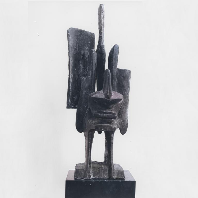 Isabelle Waldberg, Portrait de A.L. (bronze) - 1959