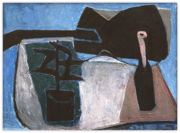 Vladimir Yankilevsky, Still Life with Guitar, 1959