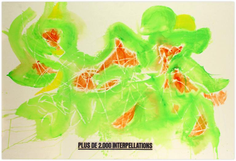 Jean-Jacques Lebel, Sans titre (Plus de 2000 interpellations) -