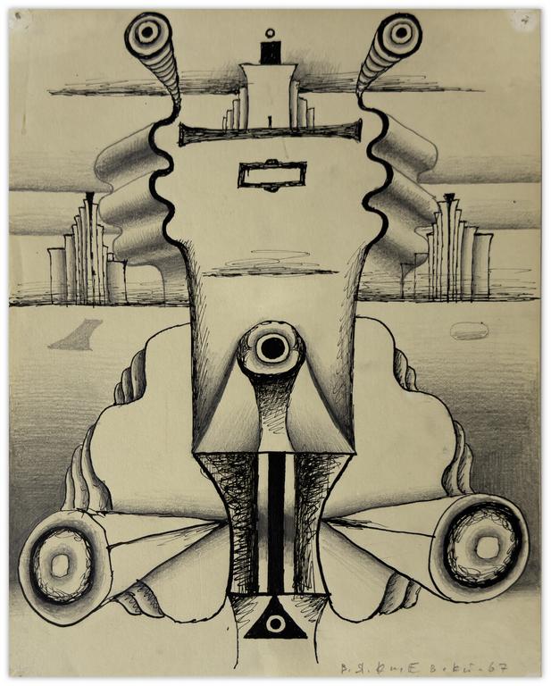 Catalogue raisonné, Vladimir Yankilevsky, Woman by the Sea, 1967