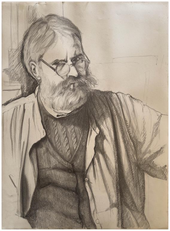 Claude Grobéty, Autoportrait - 1990