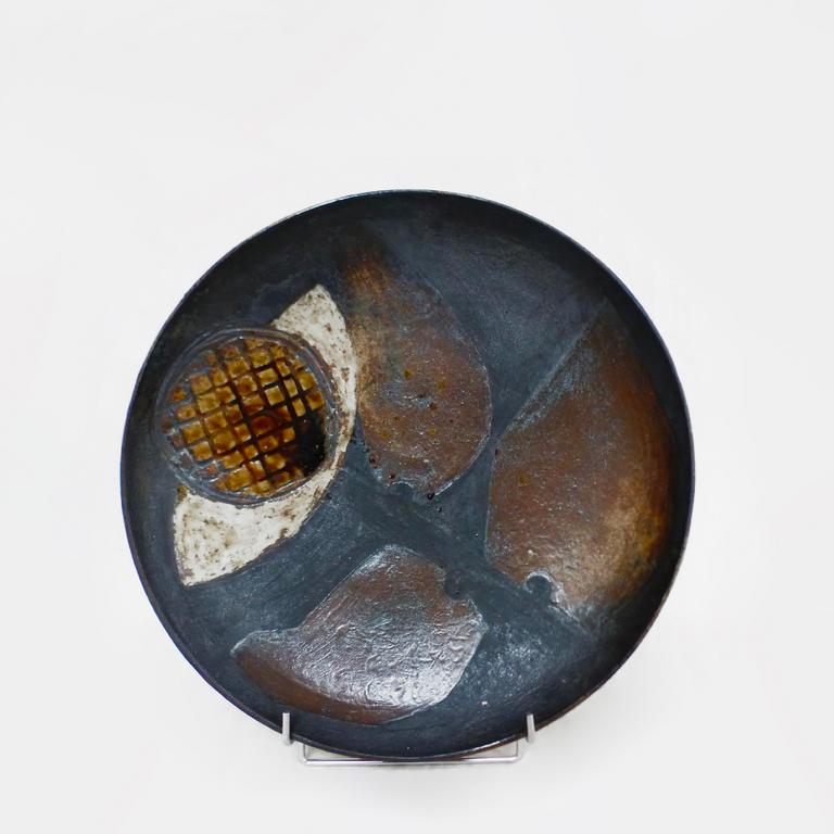 Catalogue raisonné, Jean & Jacqueline Lerat, poissons et galette (coupe), 1963