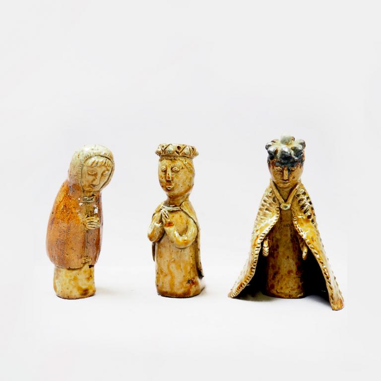Catalogue raisonné, Jean & Jacqueline Lerat, Deux rois mages et un berger (éléments d'une crèche), 1948