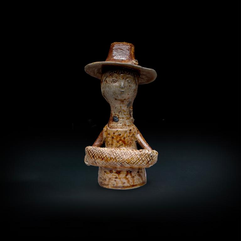 Catalogue raisonné, Jean & Jacqueline Lerat, Bouquetière au chapeau avec un noeud, 1953