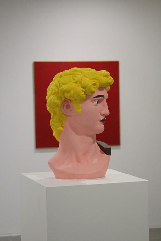 Vue de l'oeuvre "David" de Hans-Peter Feldmann, dans l'exposition "Aux petits soins"