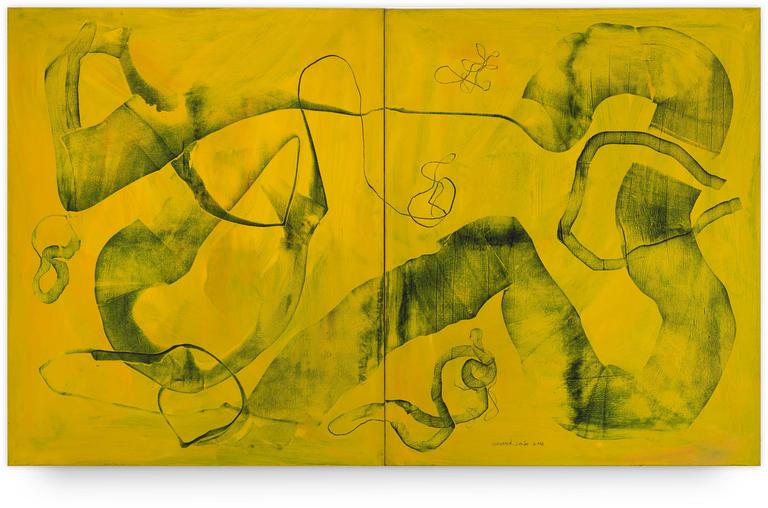 Catalogue raisonné, Gérard Serée, L'écume vient voler en courbes argentées - 2018