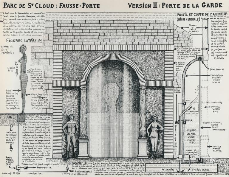 Robert Malaval, Parc de Saint-Cloud : Fausse Porte Version II: Porte de la Garde - 1966