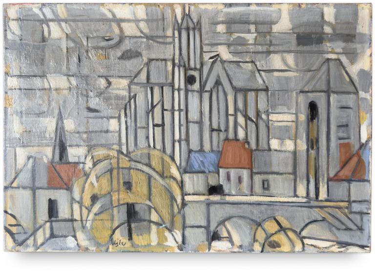 Catalogue raisonné, Hans Seiler, Petite ville de Hollande, 1956