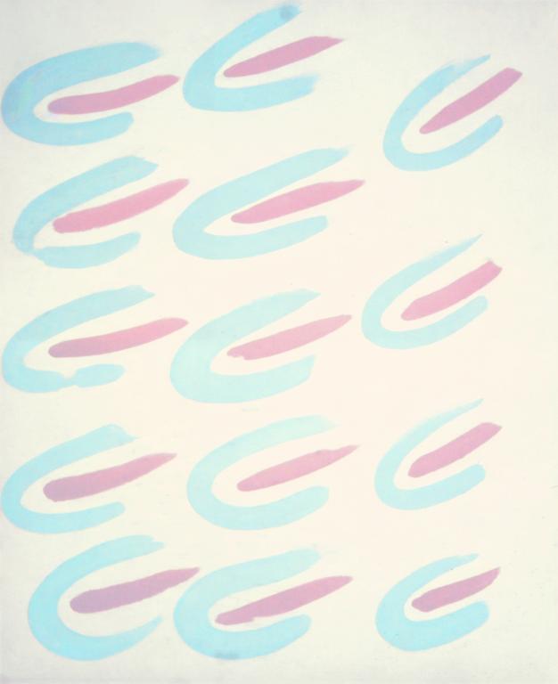 Catalogue raisonné, Robert Malaval, 14 coups roses et 14 bleus - 1972