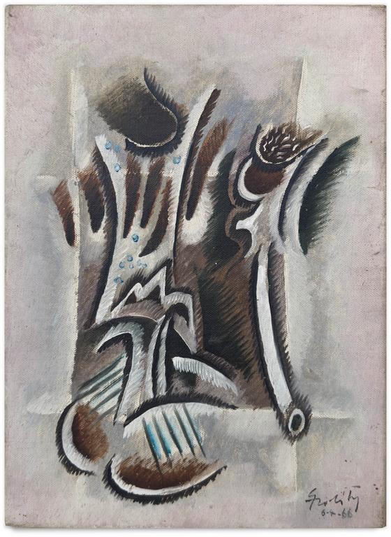 Catalogue raisonné, Claude Grobéty, Sans-titre - 1966