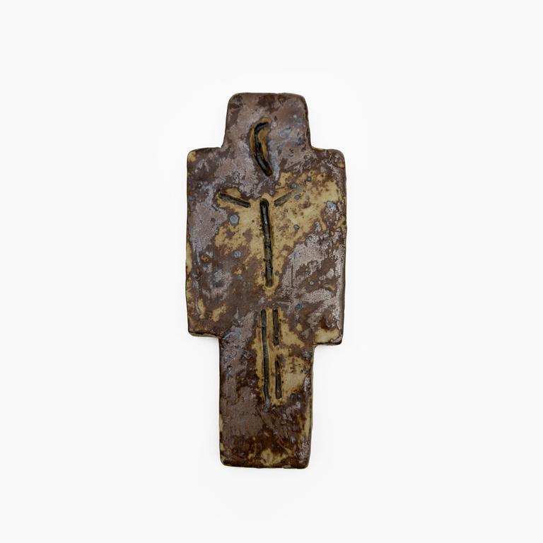 Jean Lerat, Crucifix plat au christ, 1960