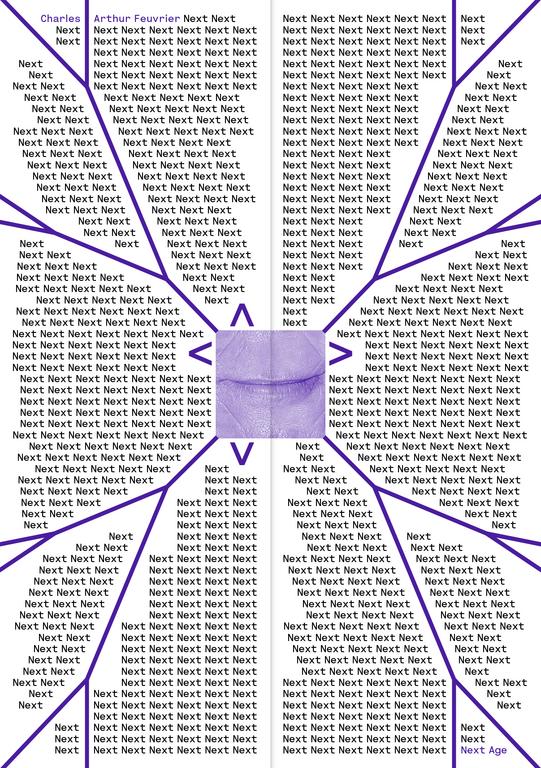 Carton de l'exposition "Next Age" de Charles-Arthur Feuvrier.