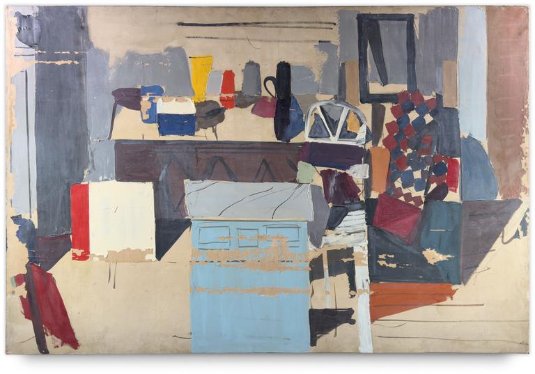 Catalogue raisonné, Michel Mousseau, Buffet bleu, circa 1971-1974