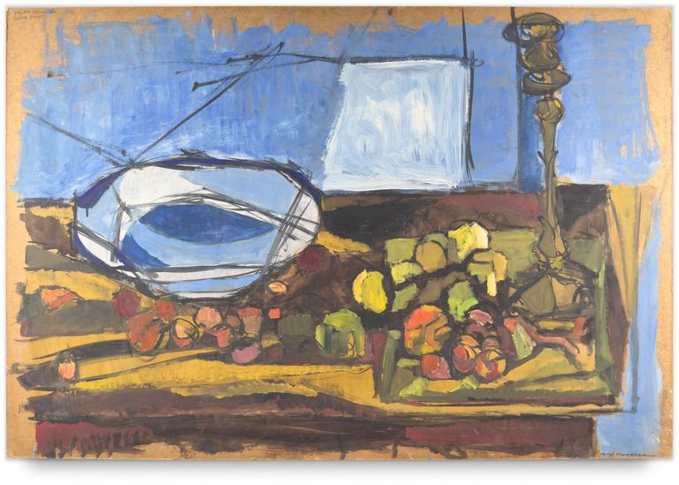Catalogue raisonné, Michel Mousseau, Fruits assiette, circa 1965