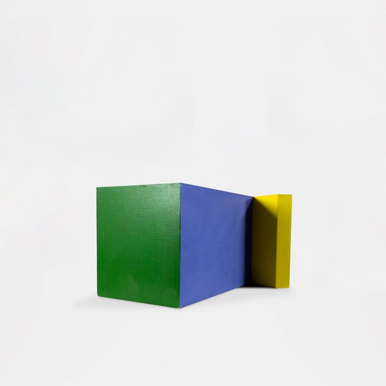 Catalogue raisonné, Joël Froment, Sculpture sans titre (jaune bleu vert)