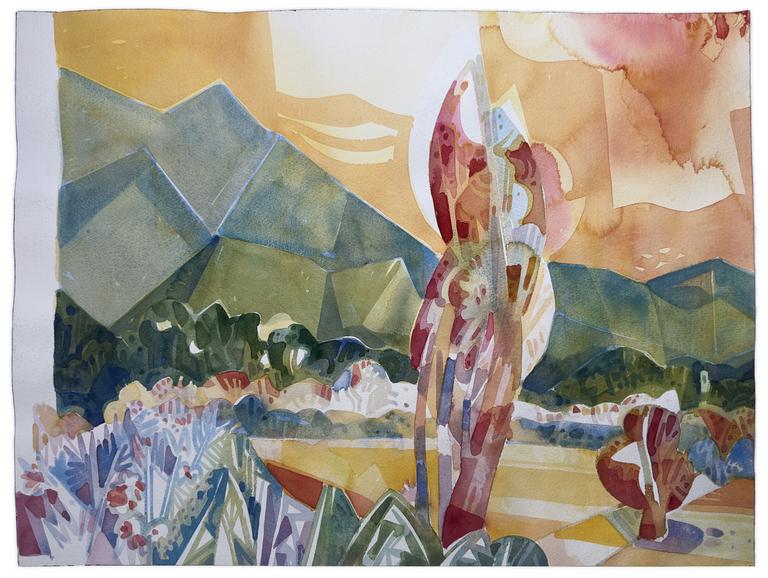 Catalogue raisonné, Adolphe Deville, La plaine de Lourmarin, 2002