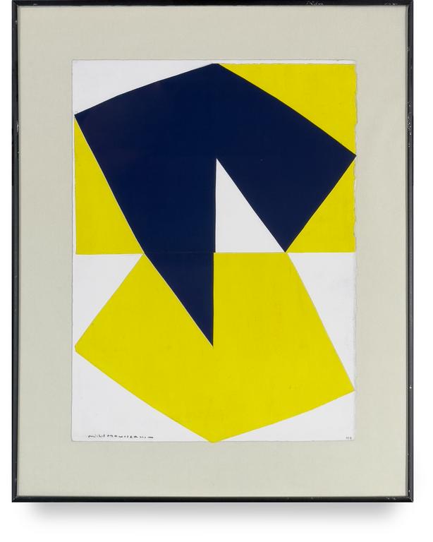 Catalogue raisonné, Michel Mousseau, Yellow note — circa 2012