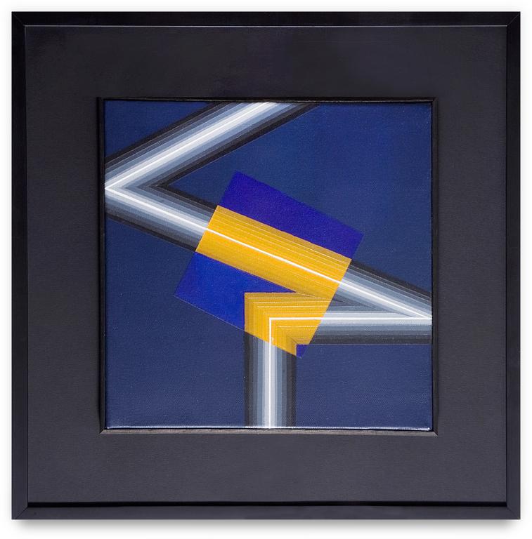 Horacio Garcia Rossi, Couleur lumière Or Argent - 2007