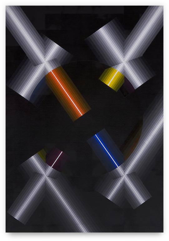 Horacio Garcia Rossi, Couleur lumière enragée - 1999