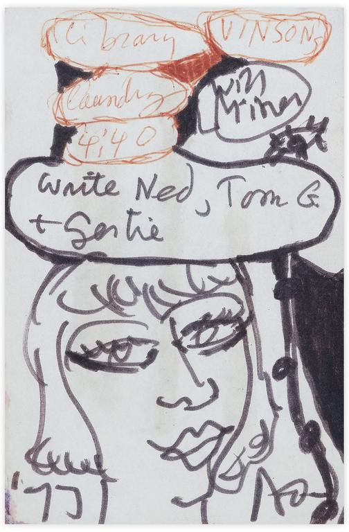 Catalogue raisonné, Norris Embry, Sans titre (Write Ned, Tom + Gertie), 1977