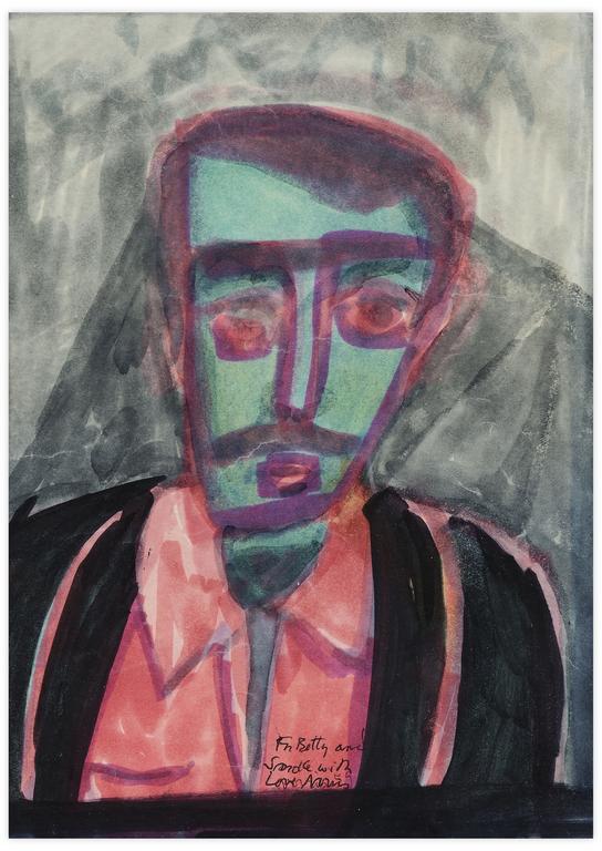 Catalogue raisonné, Norris Embry, Sans titre (Autoportrait), 1959