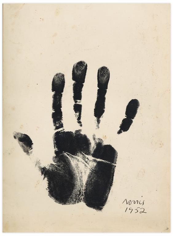 Catalogue raisonné, Norris Embry, Sans titre (Main de l'artiste), 1952