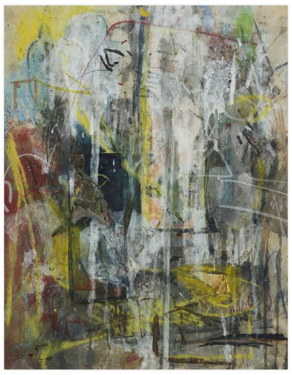 Catalogue raisonné, Norris Embry, Sans titre (Composition abstraite blanche, jaune, grise), 1954