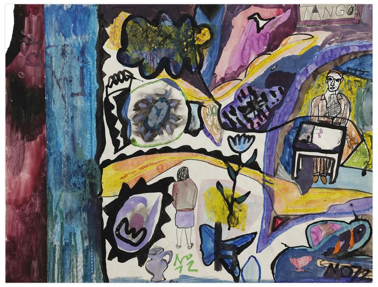 Catalogue raisonné, Norris Embry, Sans titre (Tango, femme de dos), 1972