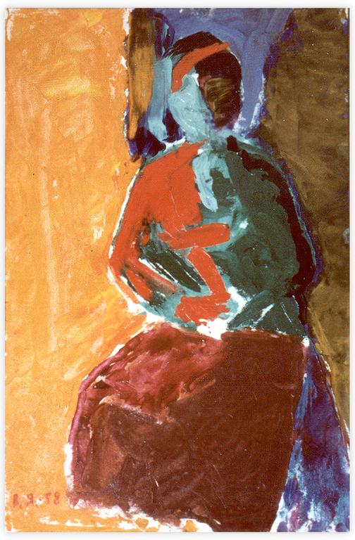 Catalogue raisonné, Vladimir Yankilevsky, Sitting Woman, 1958