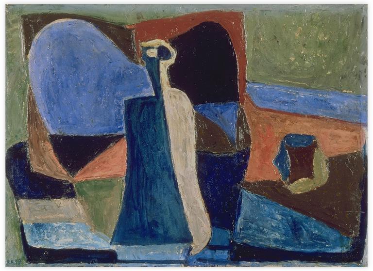 Catalogue raisonné, Vladimir Yankilevsky, Still Life with Guitar, 1959