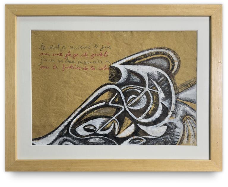 Catalogue raisonné, Jean-Jacques Lebel, Poème illustré - 1955