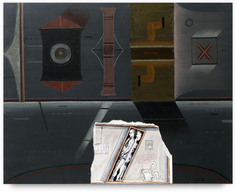 Catalogue raisonné, Vladimir Yankilevsky, City: Family No. 213, 1998
