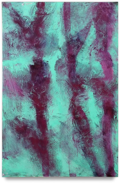 Catalogue raisonné, Patrick Baillet, Arbres sur fond vert - 2020