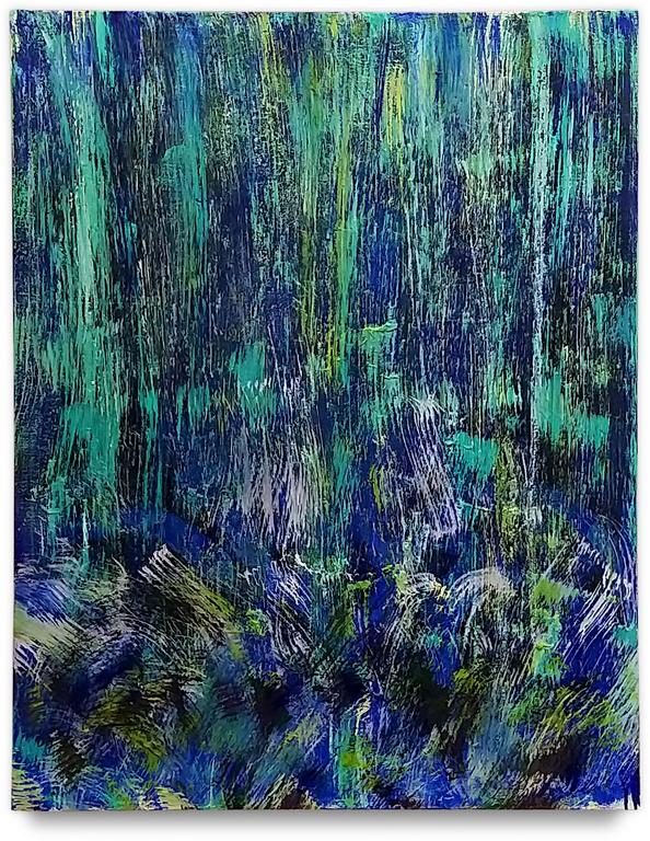 Catalogue raisonné, Patrick Baillet, Jour de pluie, bleu - 2020