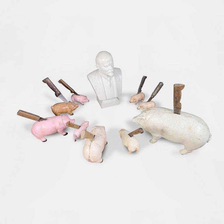 Catalogue raisonné, Jean-Jacques Lebel, Réponse à Lénine, version 2 - 1970