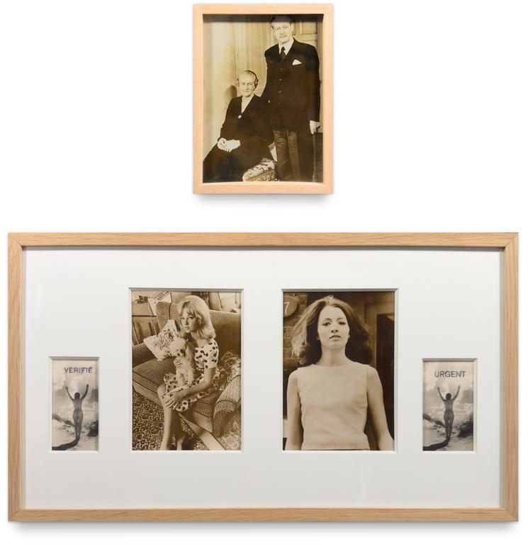 Catalogue raisonné, Jean-Jacques Lebel, L'Affaire Profumo-keeler (double portrait de Mandy Rice-Davies et Christine Keeler) - 1963