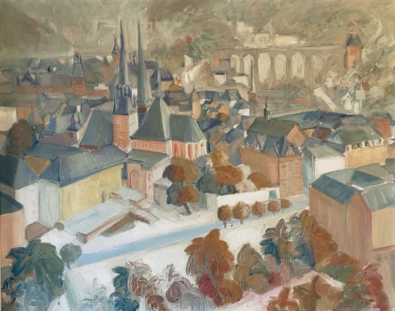Catalogue raisonné, Adolphe Deville, Vue sur le Grund*, 1960