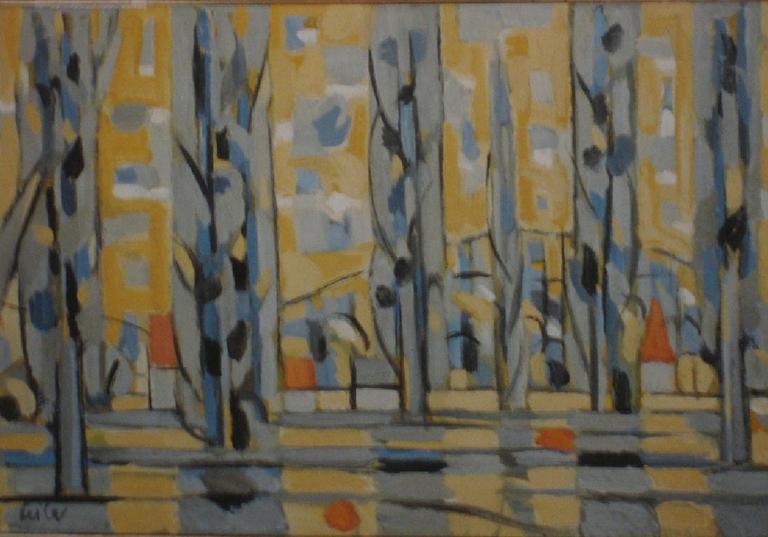 Catalogue raisonné, Hans Seiler, Les peupliers, 1955