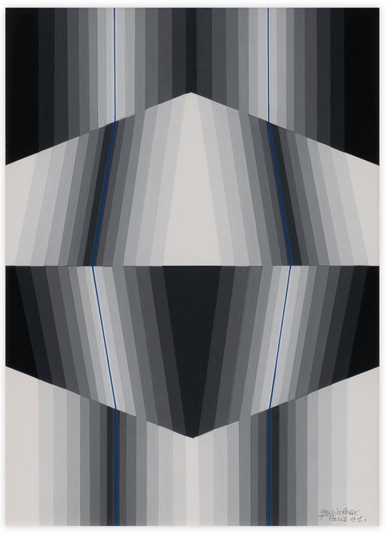 Catalogue raisonné, Horacio Garcia Rossi, Couleur Gris Lumière - 1991