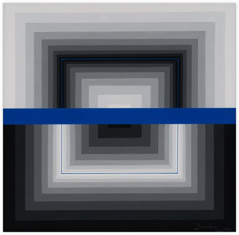 Catalogue raisonné, Horacio Garcia Rossi, Couleur-Lumière Gris - 1992