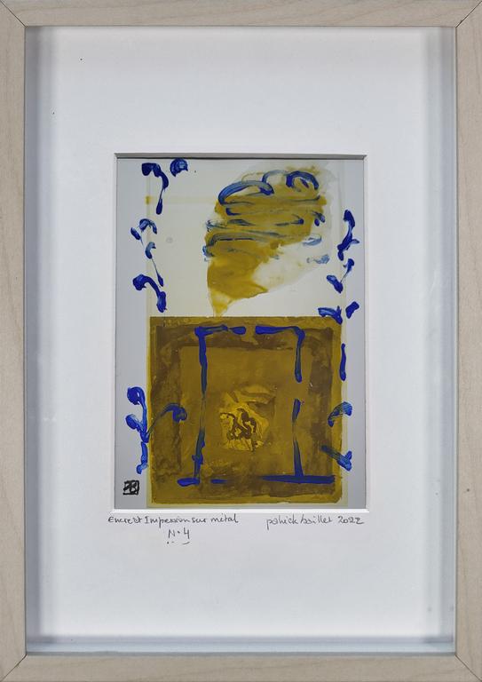Catalogue raisonné, Patrick Baillet, Encre et impression sur métal n°4 - 2022