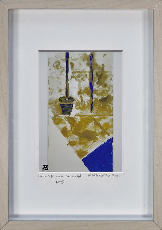 Catalogue raisonné, Patrick Baillet, Encre et impression sur métal n°5 - 2022