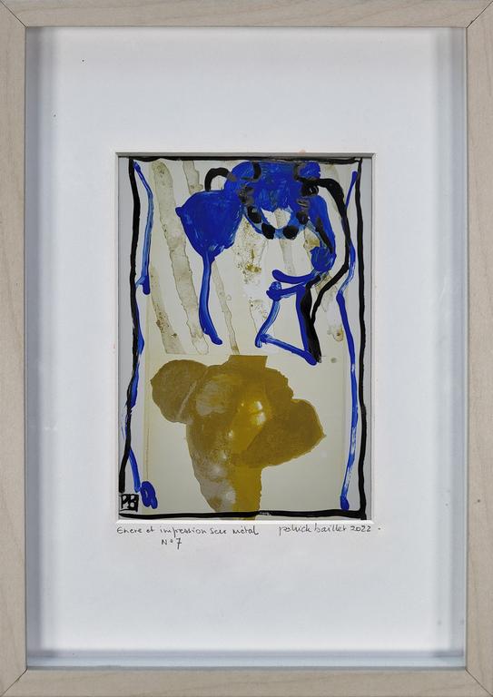 Catalogue raisonné, Patrick Baillet, Encre et impression sur métal n°7 - 2022