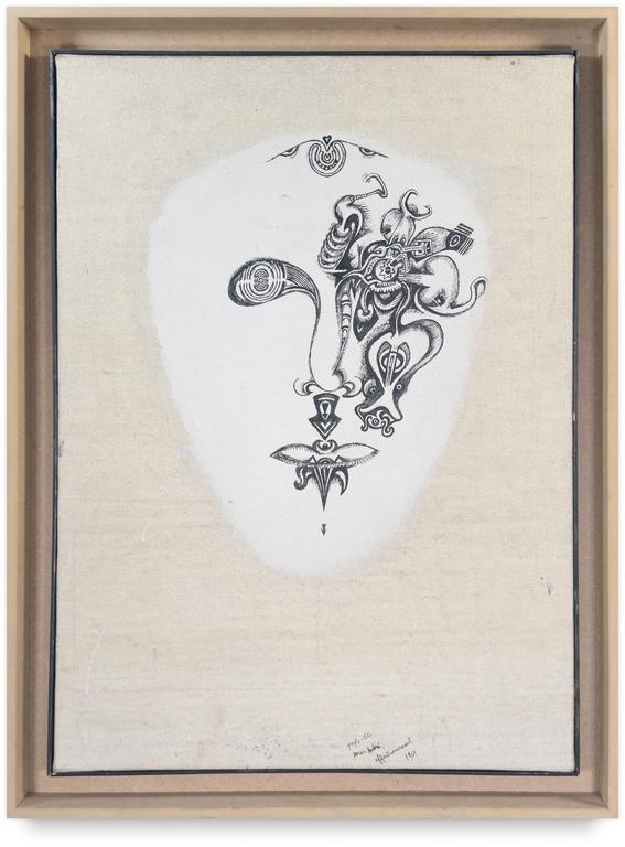 Catalogue raisonné, Jean-Jacques Lebel, Psycho-Tête (lendemain de peyotl) - 1964