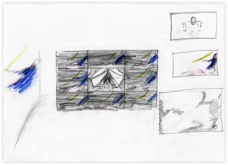 Catalogue raisonné, Bernadette Delrieu, Je ne suis pas là, Esquisses - 1981-1982